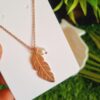 Feather Rose Gold Chain