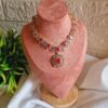 Ruby zirconic stone jewel set