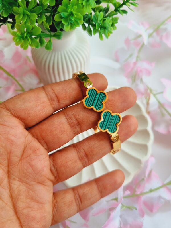 Green Clover Bracelet - Image 2
