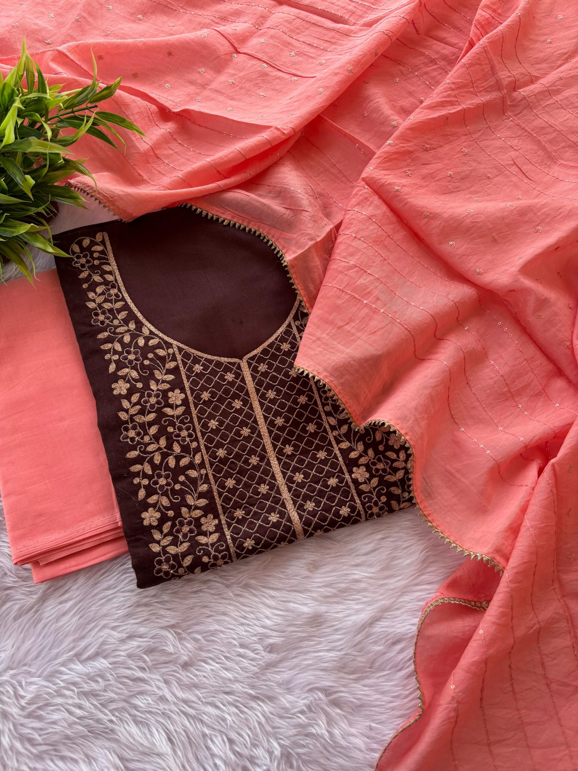 Coffee Brown shade -Soft Silks - Image 4