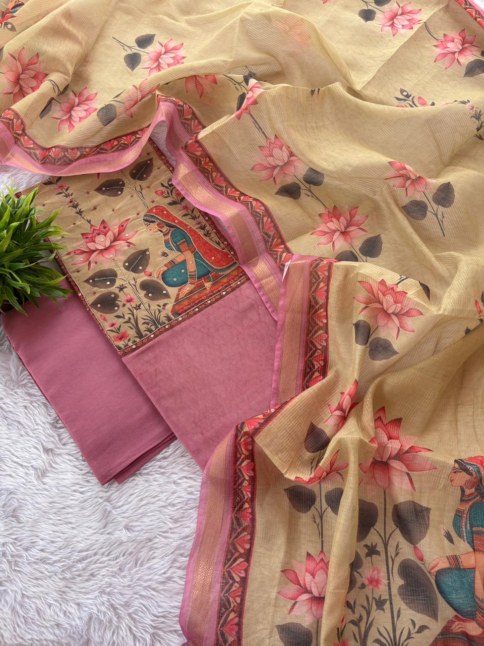 Pichwai Inspired Designs - Soft Silk - Image 5