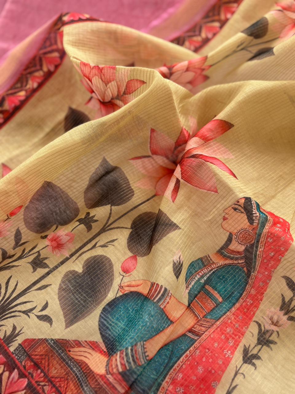 Pichwai Inspired Designs - Soft Silk - Image 3