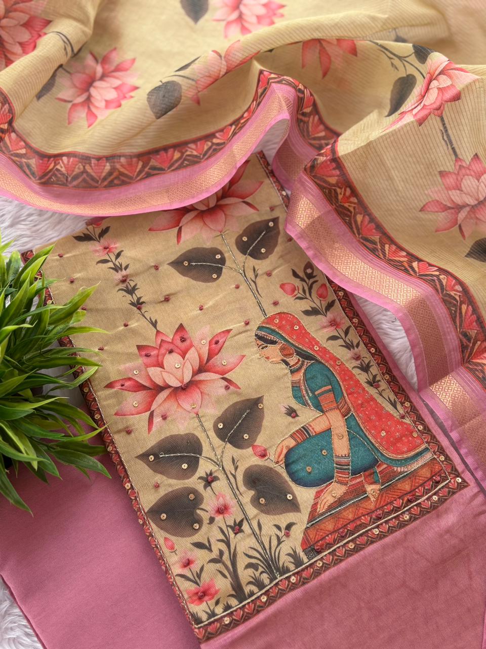 Pichwai Inspired Designs - Soft Silk - Image 2